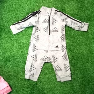 Adidas Gray/Black Romper